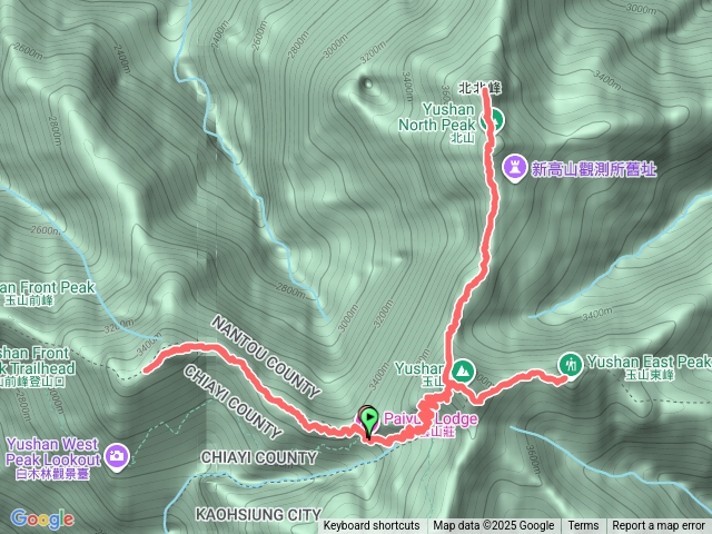 排雲-玉山主、東、北、北北、西預覽圖