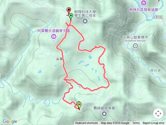霧峰朝陽國家公園、霧峰小溪頭