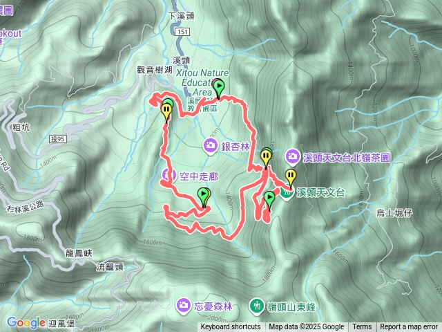 賞鳥步道加8571090圈形大縱走