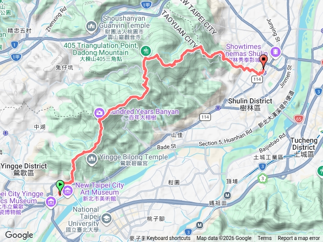 鶯樹縱走預覽圖