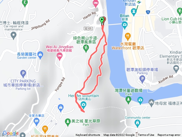 新店和美山綠線上藍線下