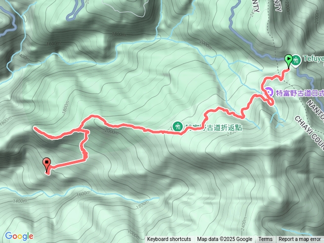 阿喜特福野古道加梯子板山