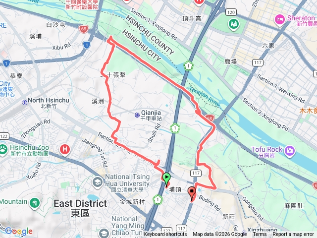 千甲河濱自行車道健走