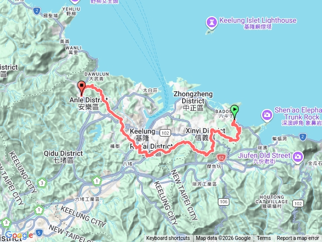 基隆東西大縱走預覽圖