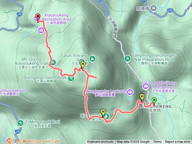 冷水坑走七星山東峰主峰下小油坑預覽圖