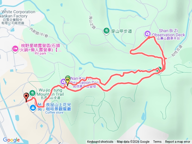 五酒桶山六福步道環形預覽圖