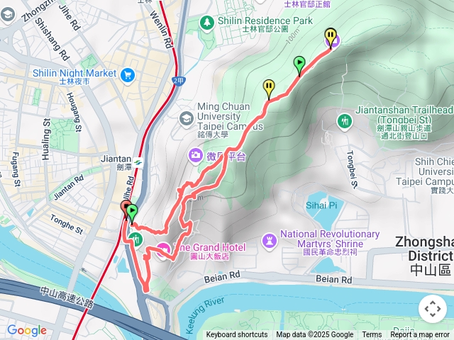 劍潭山看飛機！