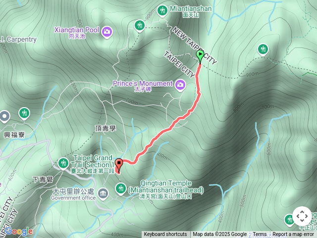 面天坪涼亭→清天宮