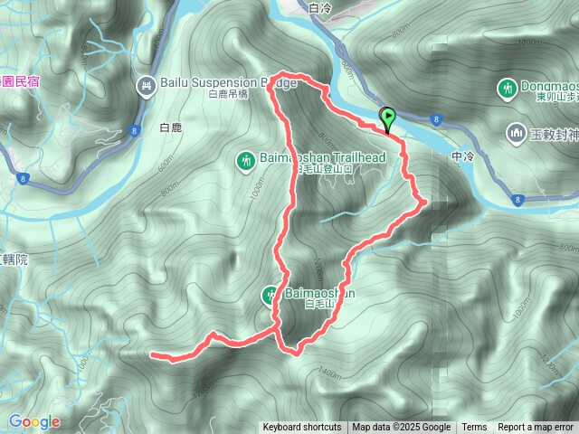 白毛山隘勇線O繞預覽圖