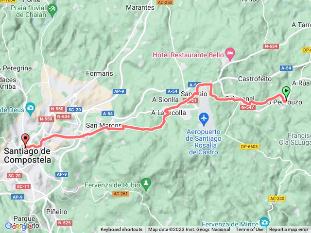 法國之路 D33 O Pedrouzo - Santiago de Compostela