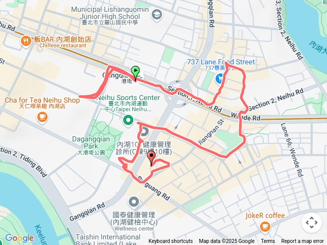 大港墘公園、內湖737巷美食街