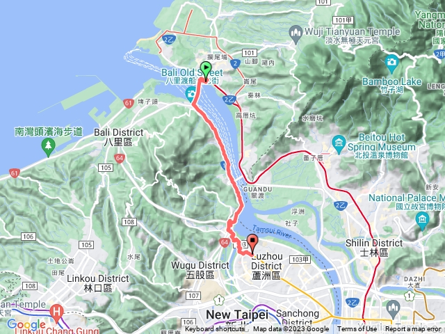 淡水、八里、蘆洲