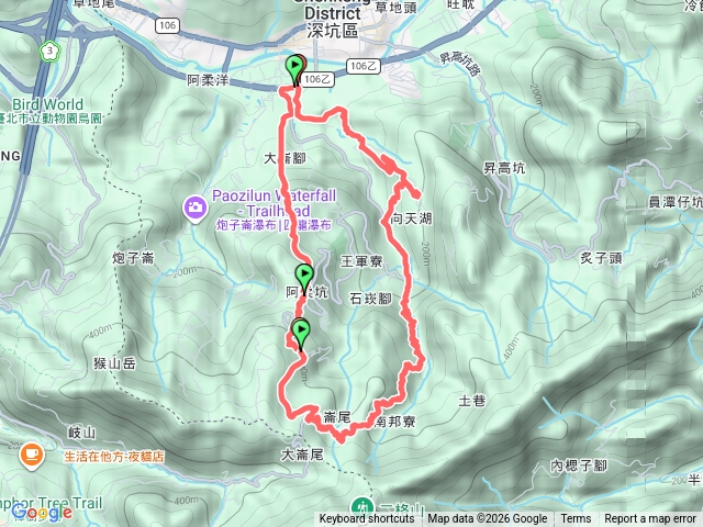 尾寮-南邦寮-向天湖古道預覽圖