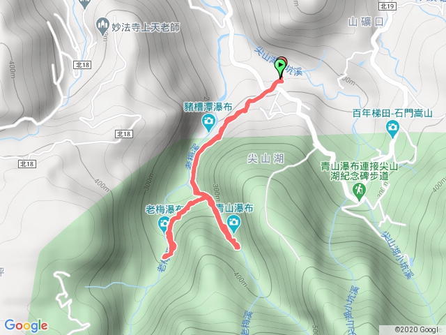 1080803老梅冷泉瀑布、青山瀑布步道Y型