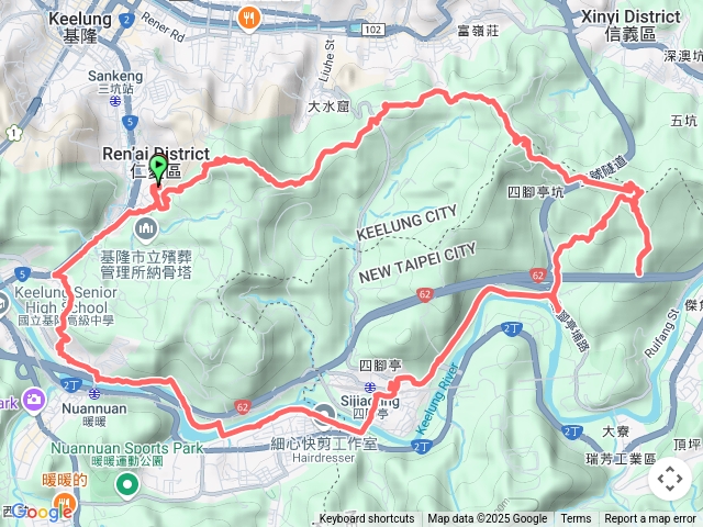 紅淡山四腳亭砲台山桐花步道連走
