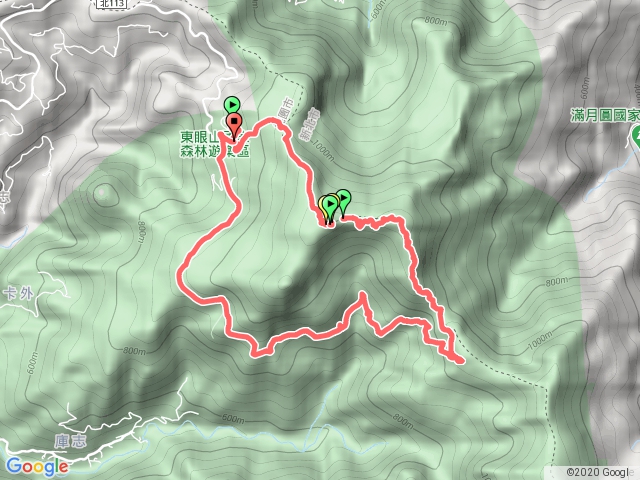 20200913東眼山-下東滿步道O型