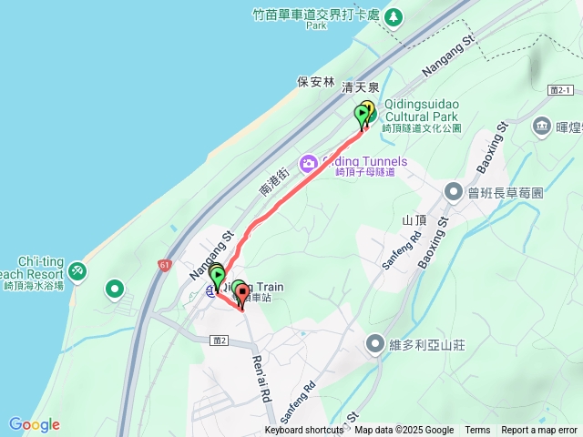 20250717.崎頂子母隧道(車站出發來回)