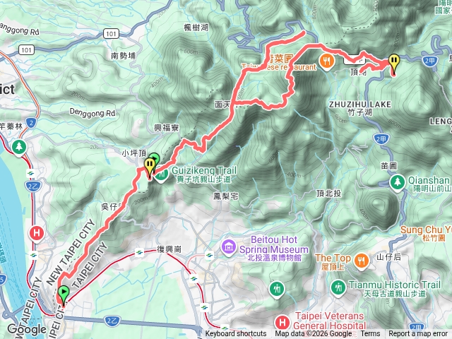 臺北大縱走第一和第二段