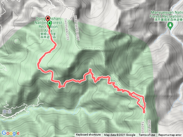 東滿步道到拉卡山