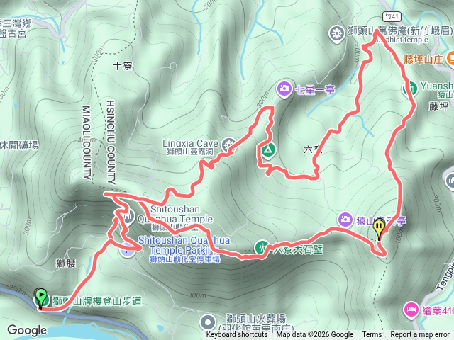 獅山、猿山、六寮古道預覽圖