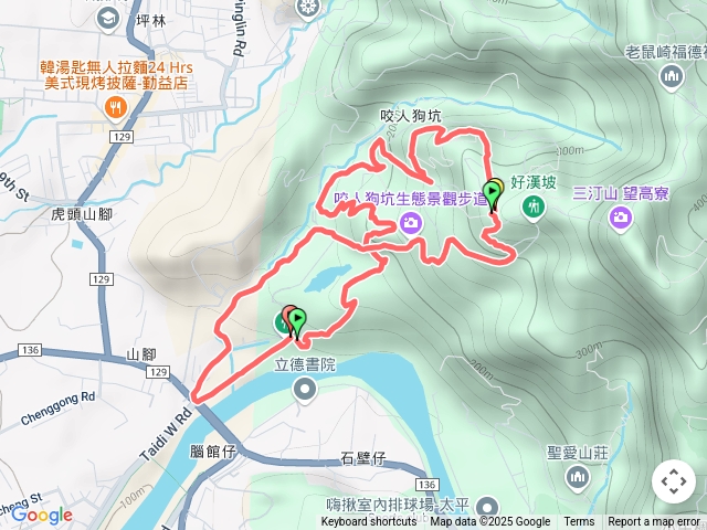 太平區咬人狗步道上二、三、四、一下走一回