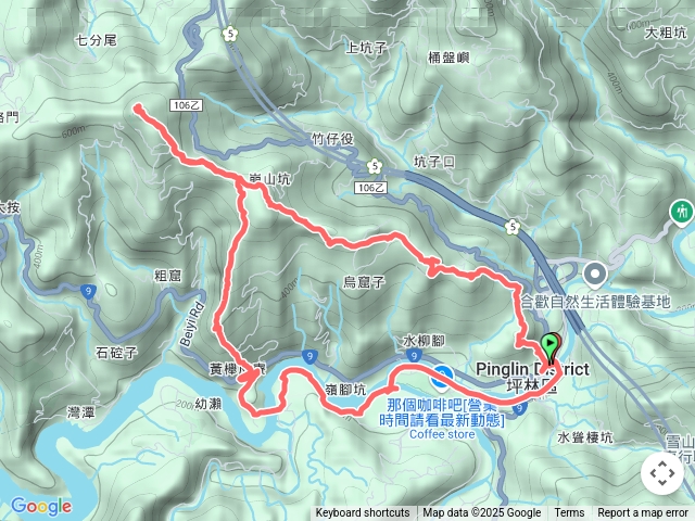 烏窟子山、獵貍尖山、黃櫸皮寮山O走