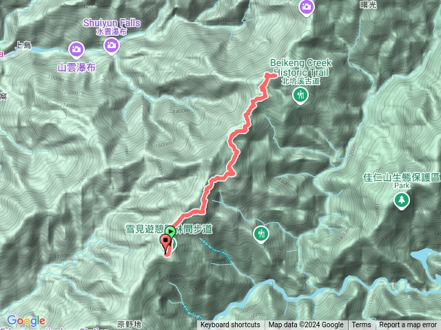 司馬限林道-北坑山O型預覽圖