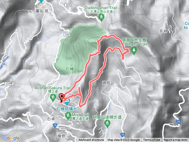 石槕、霹靂山、頂湖、樂野山O型