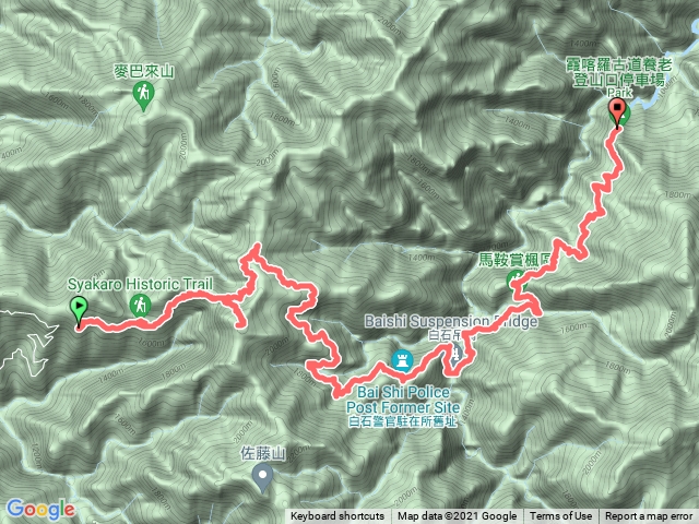 霞喀羅步道順走石鹿大山