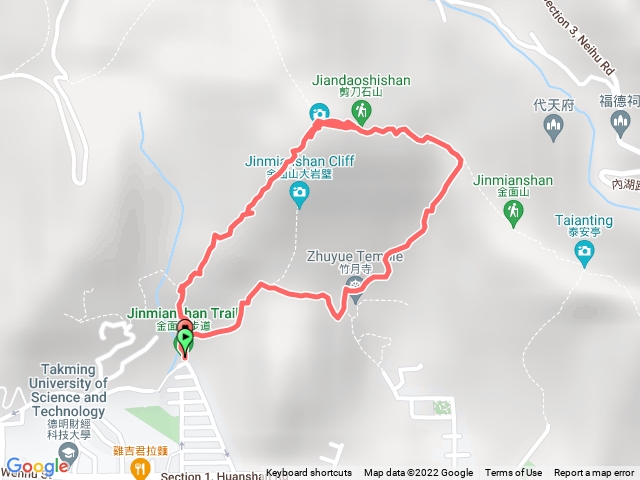 一圈金面山