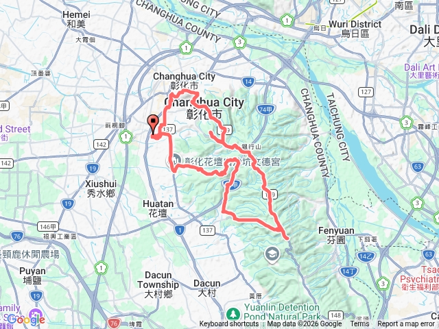 彰化花壇繞一圈