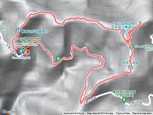 鳶嘴稍來山步道