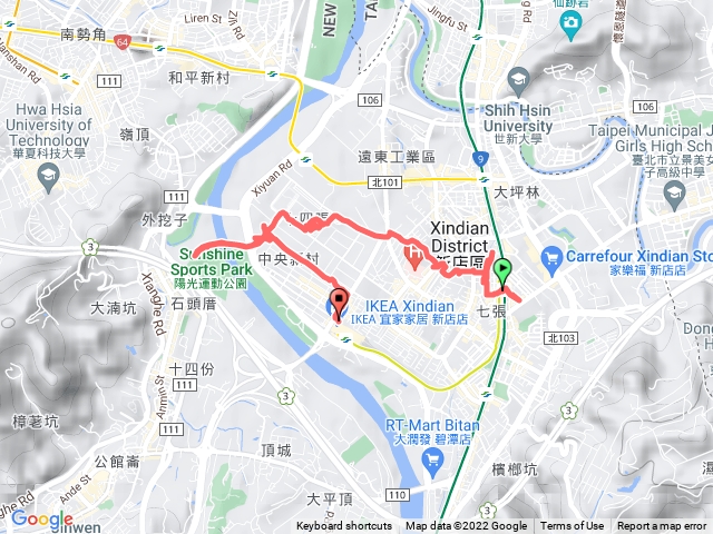 20221112小碧潭公園連走