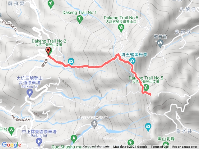 妮娜的大坑步道二接頭嵙山