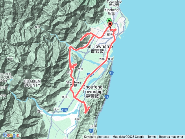 2025-12-14拜訪花蓮小百岳初音山鯉魚山月眉山美崙山爬山趣預覽圖