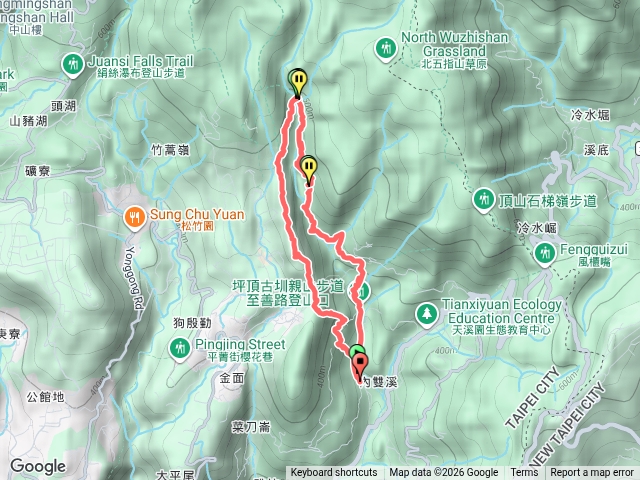 坪頂古圳，內雙溪古道，瑪礁古道預覽圖