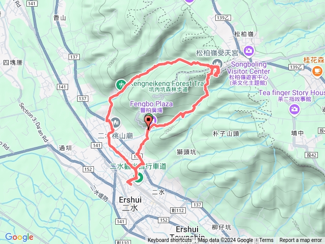 松柏嶺登廟步道、坑內坑森林步道預覽圖