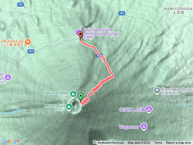 富士山吉田線下行