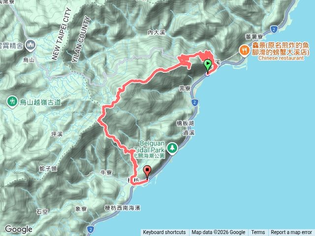 大溪車站上鷹石尖、七兄弟山、窖寮山、叢雲山下龜山車站預覽圖