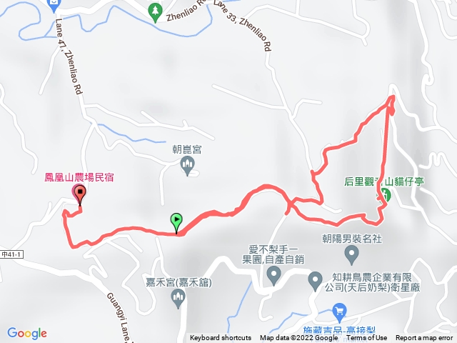 台中后里鳳凰山觀音山步道