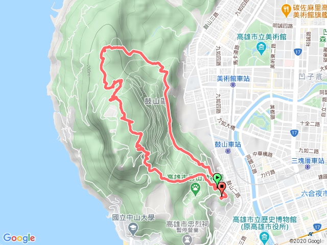 高雄柴山元亨寺大圈縱走 10KM 原始路徑