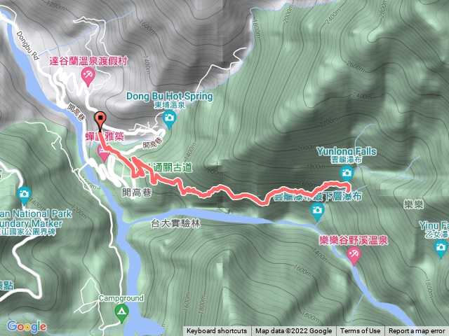 八通關雲龍瀑布步道