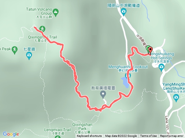 七星山、夢幻湖、七星山東峰