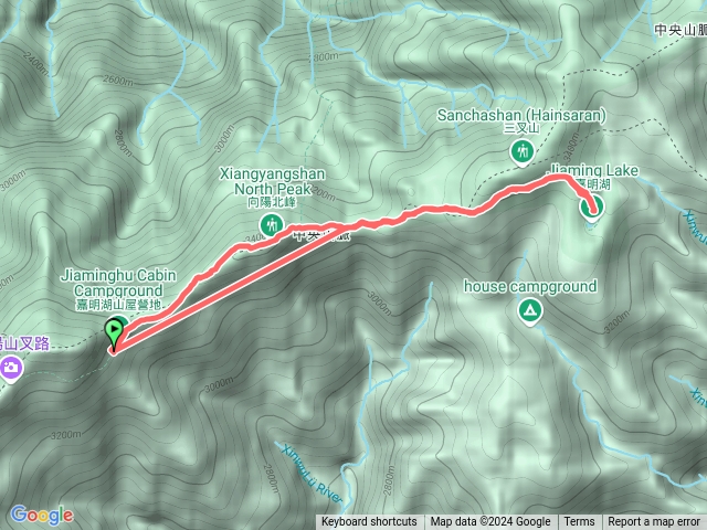 D2-嘉明湖山屋至嘉明湖往返