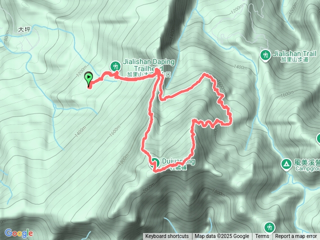 加里山P型縱走（大坪登山口）