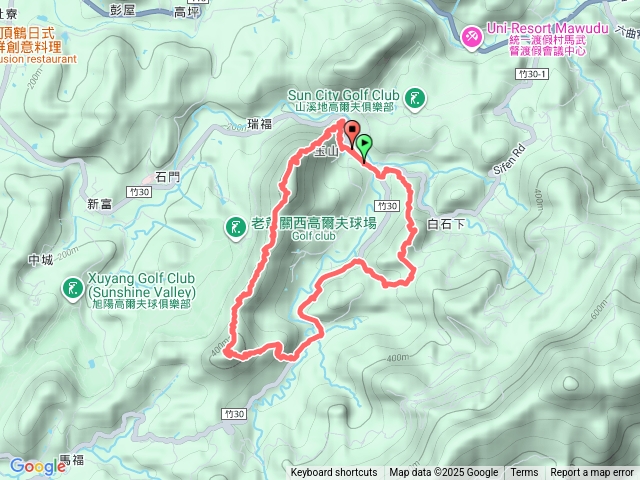 琳-關西赤柯山-東獅頭山-玉山-玉山前鋒(環狀）預覽圖