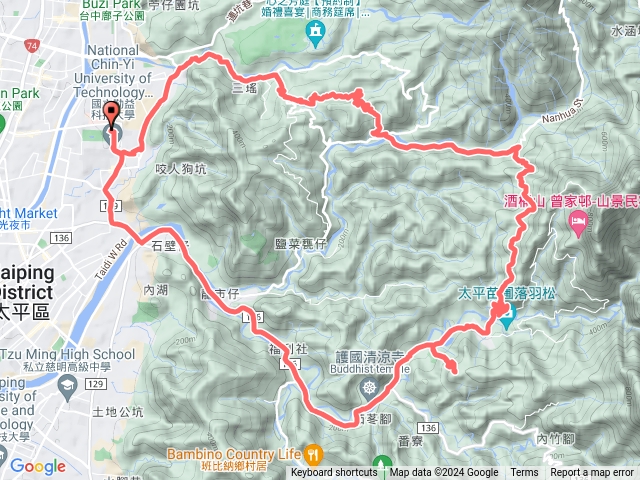 20240128台中太平東南坑山、埔鹽藍山(三葉山)