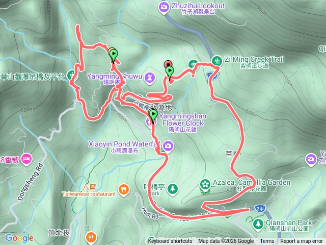 陽明書屋橫嶺猴崁大屯瀑布O縱走