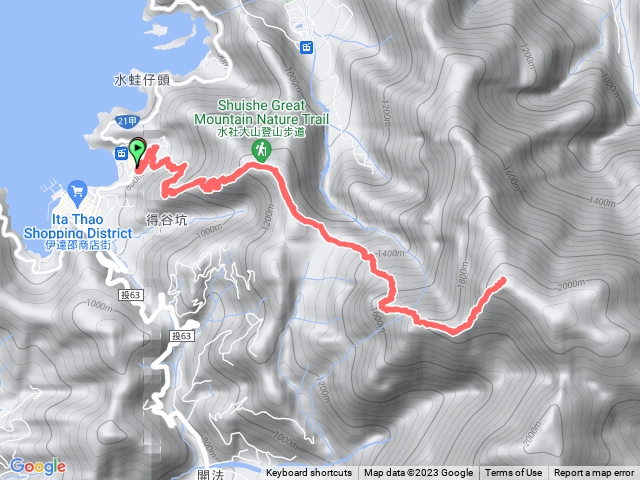 水社大山（青年活動中心起登）2023-0125