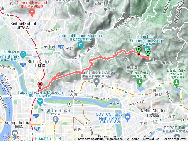 2021年臺北大縱走：尋寶任務臺北大縱走第五段：捷運劍潭站至碧山巖（劍潭支線）202208071258